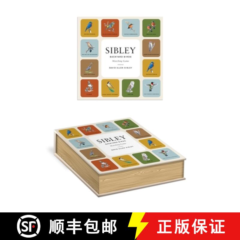 【3-4周达】Sibley Backyard Birds Matching Game: A Memory Game with 20 Matching Pairs for Children [9781524762629]