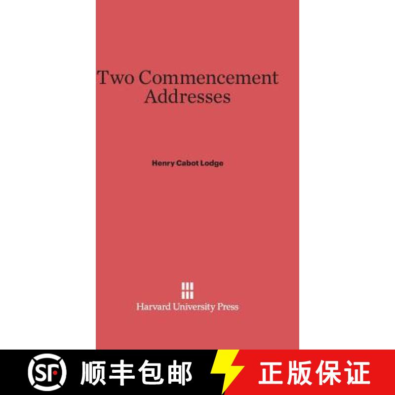 【4周达】Two Commencement Addresses [9780674336636]