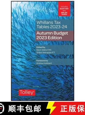 【3-4周达】Whillans's Tax Tables 2023-24 (Budget edition) [9781474323444]