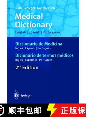 【3-4周达】Medical Dictionary/Diccionario de Medicina/Dicionário de termos médicos: English-Spanish... [9783540205616]