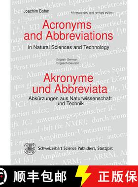 预订 Acronyms and Abbreviations in Natural Science and Technology [English-German] / Akronyme und Abb... [9783510652938]
