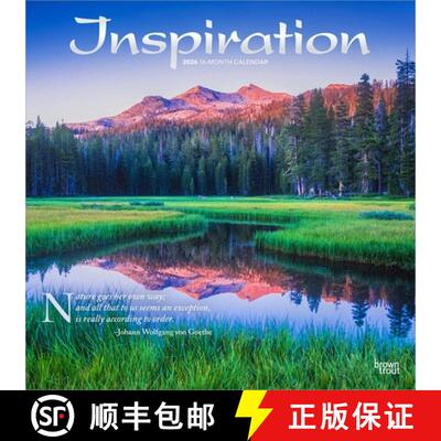 【3-4周达】Inspiration 2026 12 X 24 Inch (Hanging) Monthly Square Wall Calendar Foil Stamped Cover Pl... [9798330703913]