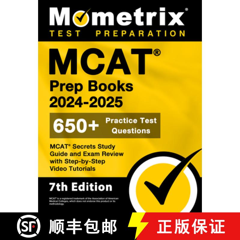 预订 MCAT Prep Books 2024-2025 - 650+ Practice Test Questions, MCAT Secrets Study Guide and Exam Revi... [9781516723911]