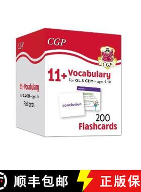 【3-4周达】11+ Vocabulary Flashcards for Ages 9-10 - Pack 1 [9781789086300]