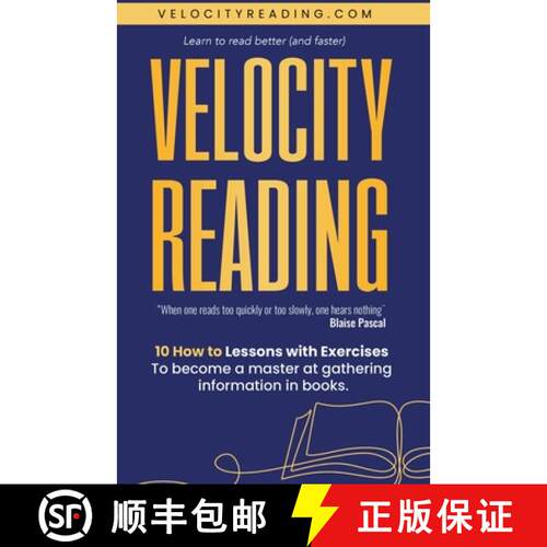 【3-4周达】Velocity Reading: Read Better, Read Faster. [9781738709502]