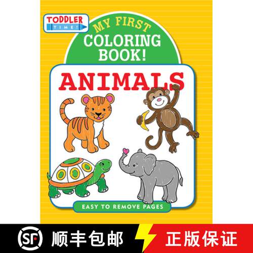 【3-4周达】My First Coloring Book: Animals [9781441332028]