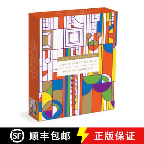 【3-4周达】Frank Lloyd Wright Saguaro Cactus and Forms Paint by Number Kit [9780735370531]