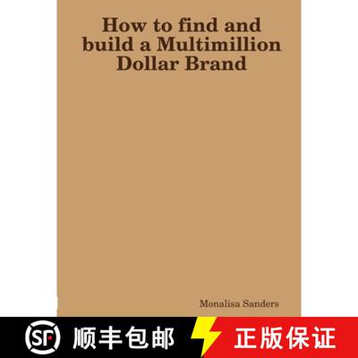 【3-4周达】How to find and build a Multimillion Dollar Brand [9781643167190]