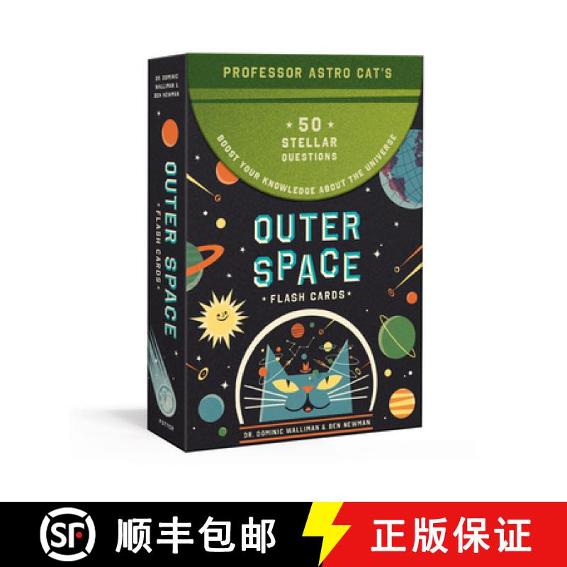【3-4周达】Professor Astro Cat's Outer Space Flash Cards: 50 Stellar Questions to Boost Your Knowledg... [9780525577034]
