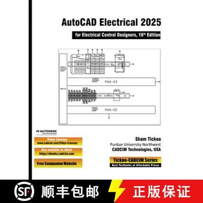 【3-4周达】AutoCAD Electrical 2025 for Electrical Control Designers, 16th Edition [9781640572898]