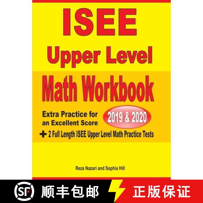 【3-4周达】ISEE Upper Level Math Workbook 2019 & 2020: Extra Practice for an Excellent Score + 2 Full... [9781646122011]