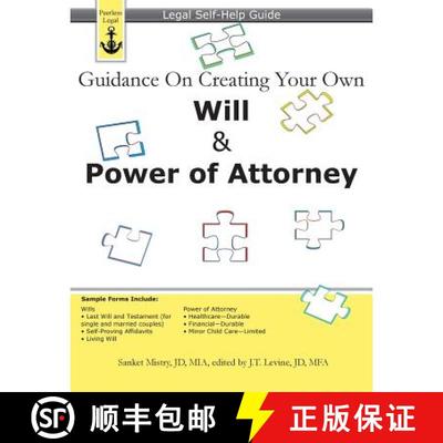 【3-4周达】Guidance On Creating Your Own Will & Power of Attorney: Legal Self Help Guide [9781940788012]