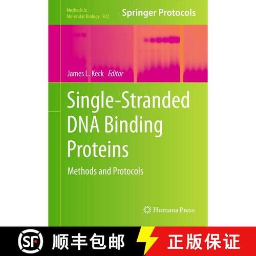 【3-4周达】精装 Single-Stranded DNA Binding Proteins : Methods and Protocols [9781627030311]