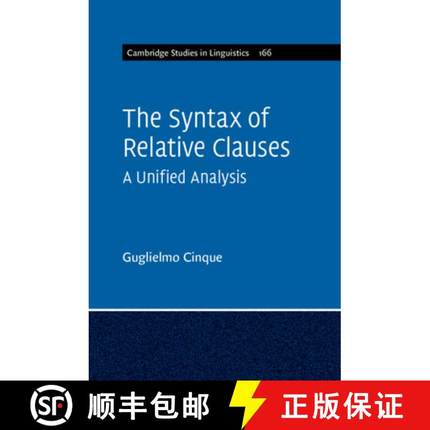 【3-4周达】The Syntax of Relative Clauses: A Unified Analysis [9781108790581]