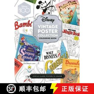 Poster 9781800784390 4周达 Book Colouring Collection Vintage The Disney