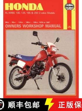 【3-4周达】Honda XL/XR80, 100, 125, 185 and 200 2 Valve Models, 1978-87 Owner's Workshop Manual [9781850103479]