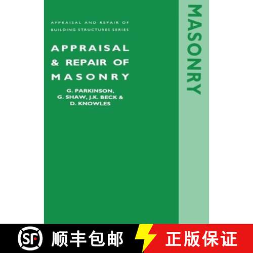 【3-4周达】精装 Appraisal and Repair of Masonry (Appraisal and Repair of Building Structures Series) [9780727720559]