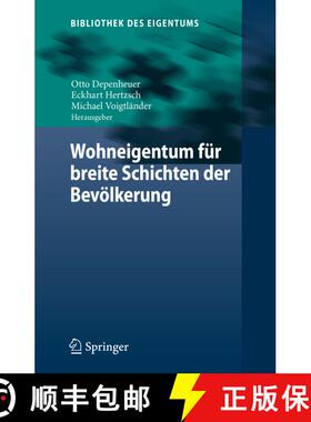 【3-4周达】Wohneigentum fuer breite Schichten der Bevoelkerung (1. Aufl. 2020) (1. Aufl. 2020) (1. Au... [9783662612866]