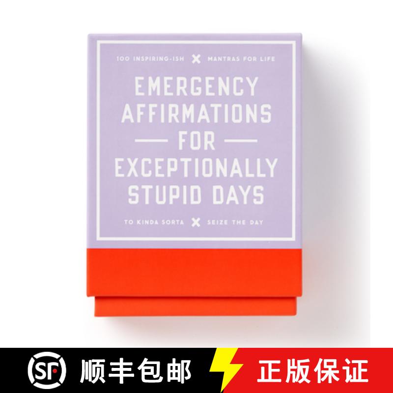 【3-4周达】Emergency Affirmations for Exceptionally Stupid Days Card Deck [9780735379343]