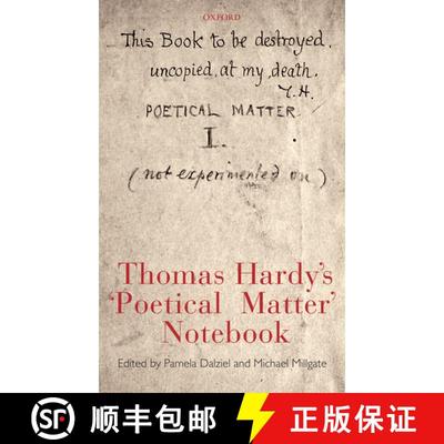 【3-4周达】Thomas Hardy's 'Poetical Matter' Notebook [9780199228492]