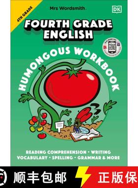 【3-4周达】Mrs Wordsmith 4th Grade English Humongous Workbook: With 3 Months Free Access to Word Tag,... [9780744056990]