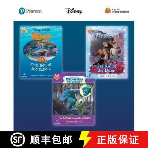 【3-4周达】Pearson Bug Club Disney Reception Pack A, including decodable phonics readers for phases 1... [9781292452135]