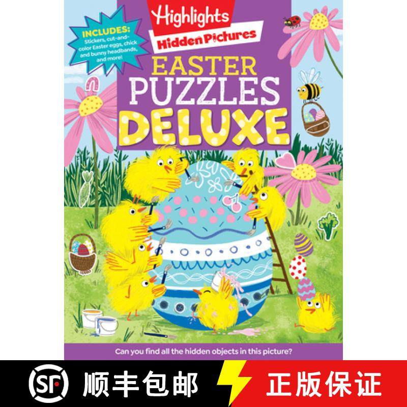 【3-4周达】Easter Puzzles Deluxe: Easter Puzzles Deluxe (Highlights Hidden Pictures) Easter Activity ... [9781644729144]