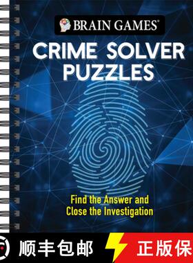 【3-4周达】Brain Games - Crime Solver Puzzles: Quick-Witted Detective Challenges [9781645589457]