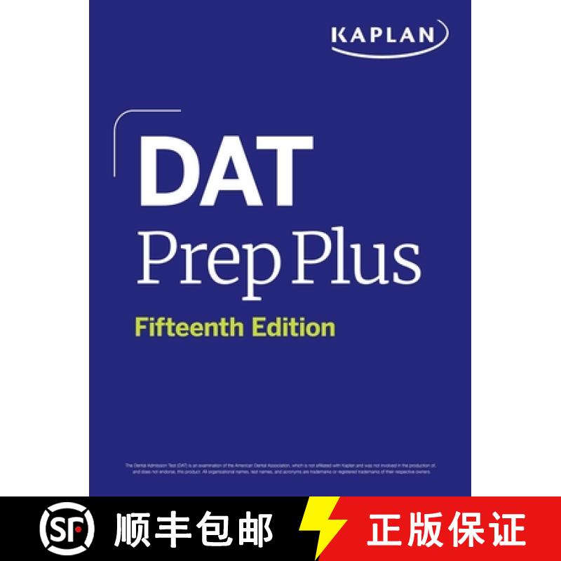 【3-4周达】DAT Prep Plus, Fifteenth Edition (2025): Includes 12 Pages of Full Color Study Sheets + On... [9781506290065]