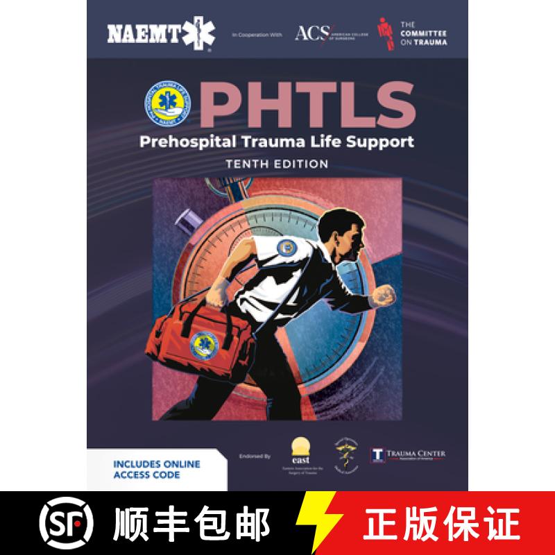 【2-3周达】Phtls: Prehospital Trauma Life Support (Print) with Course Manual (Ebook) [9781284272253]