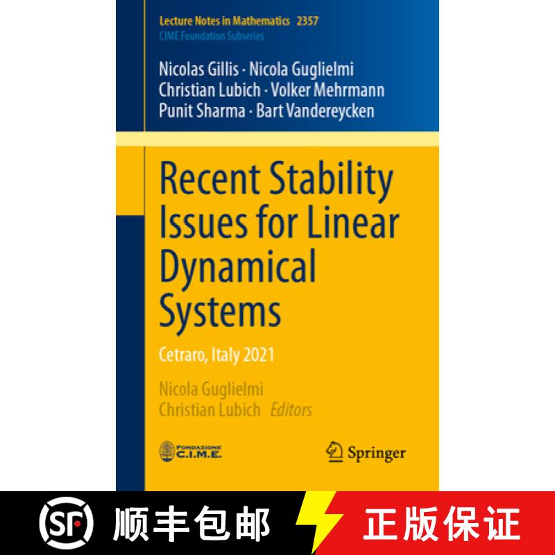 【3-4周达】Recent Stability Issues for Linear Dynamical Systems : Cetraro, Italy 2021 [9783031713255]