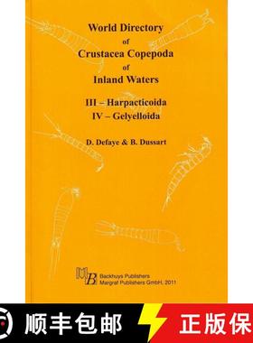 预订 World Directory of Crustacea Copepoda of Inland Waters, Vols 3 & 4 [9783823616238]