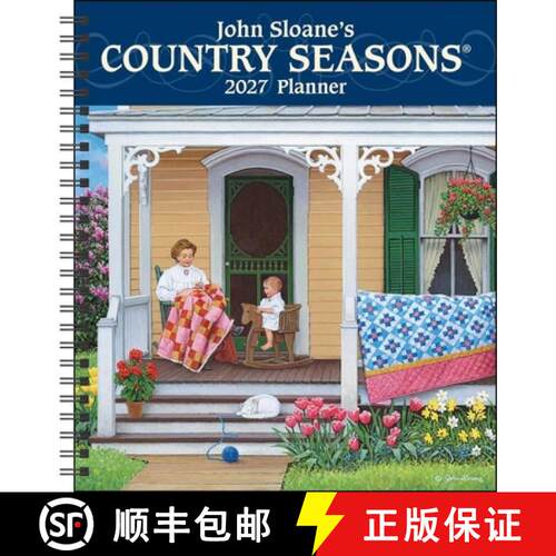 预订 John Sloane's Country Seasons(r) 12-Month 2027 Monthly/Weekly Planner Calendar [9798881610609]