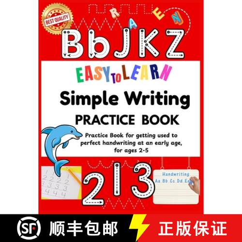 【3-4周达】Easy to Learn Simple Writing Practice Book: Best for preschool learning activities | Excel... [9789843581273]
