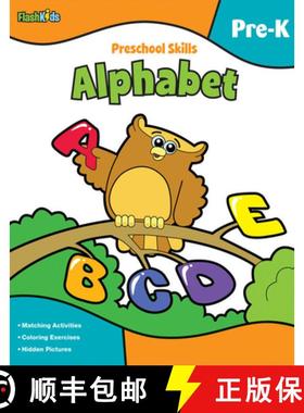 【3-4周达】Preschool Skills: Alphabet (Flash Kids Preschool Skills) [9781411434219]