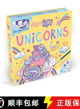 【3-4周达】Aqua Inks Unicorns [9781835550144]