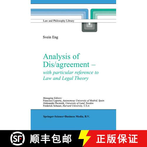 【3-4周达】Analysis of Dis/agreement - with particular reference to Law and Legal Theory [9789048163700]