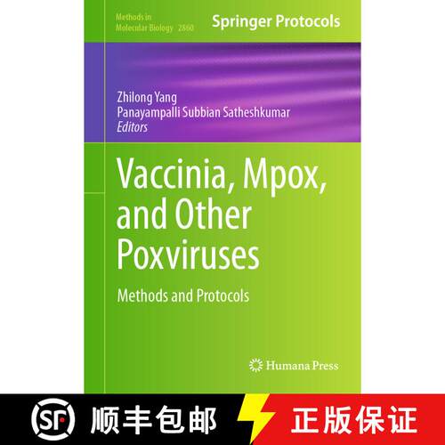 【3-4周达】精装 Vaccinia, Mpox, and Other Poxviruses : Methods and Protocols [9781071641590]