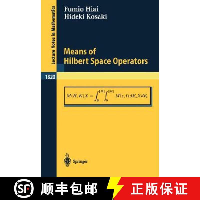 【3-4周达】Means of Hilbert Space Operators [9783540406808]