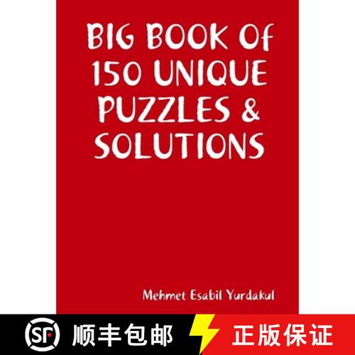 【3-4周达】BIG BOOK Of 150 UNIQUE PUZZLES & SOLUTIONS [9780359913152]