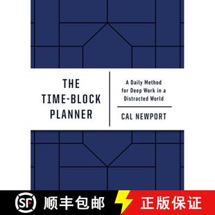 Daily Method for Time Planner 9780593192054 Distracted World The Block Work Deep 4周达
