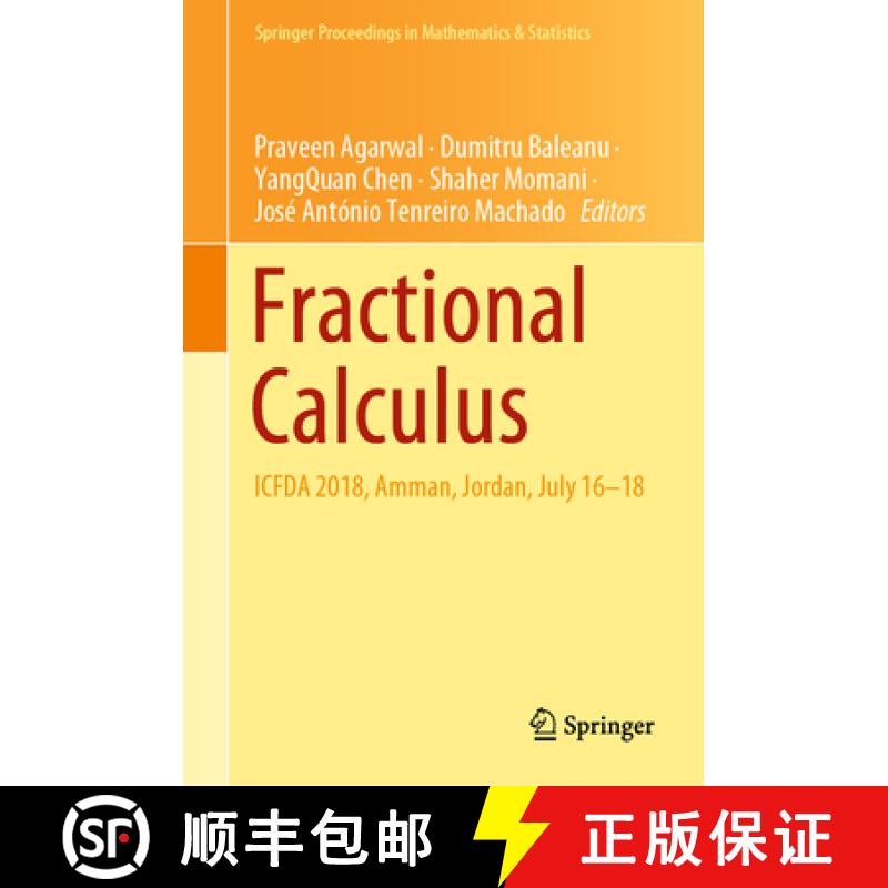 【3-4周达】Fractional Calculus: Icfda 2018, Amman, Jordan, July 16-18 [9789811504297]