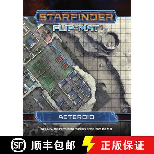 【3-4周达】Starfinder Flip-Mat: Asteroid [9781640780484]