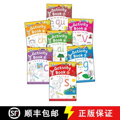 【3-4周达】Jolly Phonics Activity Books 1-7: In Precursive Letters (British English Edition) [9781835823729]