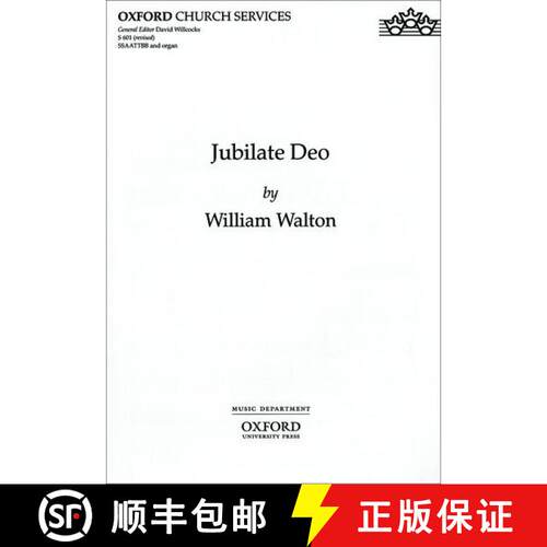【3-4周达】Jubilate Deo: Vocal score (Vocal score) [9780193594463]