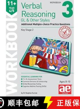 【3-4周达】11+ Verbal Reasoning Year 4/5 GL & Other Styles Workbook 3: Additional Multiple-choice Pra... [9781911553519]