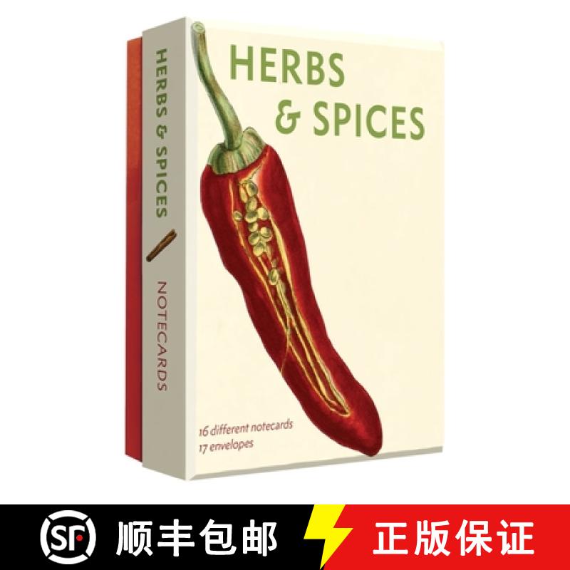 【3-4周达】Herbs and Spices Detailed Notecard Set: Detailed Notes [9780789254641]