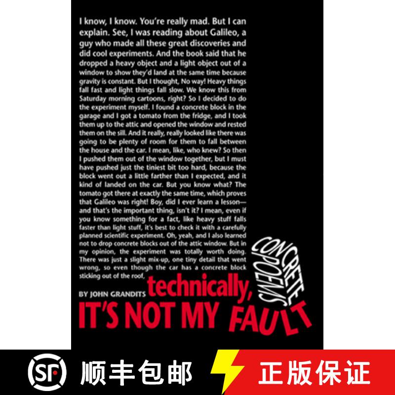 【3-4周达】Technically, It's Not My Fault: Concrete Poems [9780618503612]