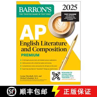 【3-4周达】AP English Literature and Composition Premium, 2025: Prep Book with 8 Practice Tests + Com... [9781506291833]