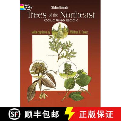 预订 Trees of the Northeast Coloring Book [9780486237343]
